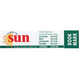 Hawkes Bay Sun Bookmark
