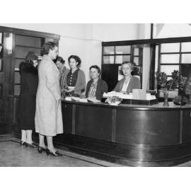 Library Staff at Desk 1938