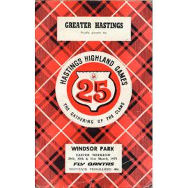 Highland Games Programme 1975
