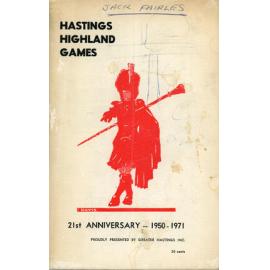 Highland Games 21st Anniversary Programme