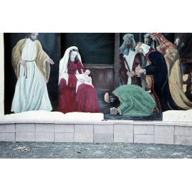 Painted Nativity Scene