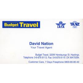 Budget Travel Business Card