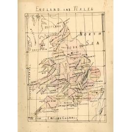 Hand Drawn Map of England and Wales