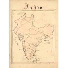 Hand Drawn Map of India