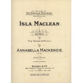 Isla MacLean Song - Words and music by Annabella MacKenzie
