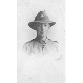 Portrait of Wellington Mounted Rifles Soldier, WW1