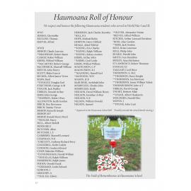 Haumoana Roll of Honour