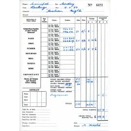 Municipal Theatre Ticket Sales for Arabian Nights