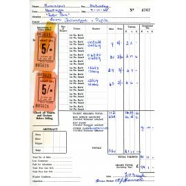 Municipal Theatre Ticket Docket for Peter Pan