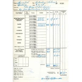 Municipal Theatre Tickets Docket 