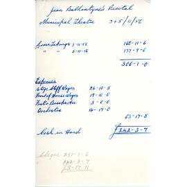 Expenses and Income Sheet 