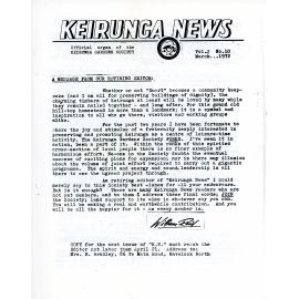 Keirunga News, Vol.2 No.10. March 1972