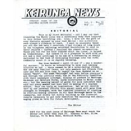 Keirunga News, Vol 2. No.11. May 1972