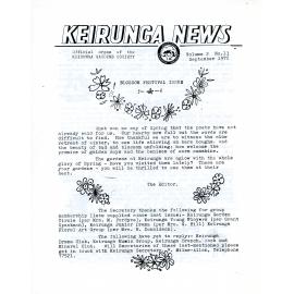 Keirunga News, Vol.2 No.13. September 1972