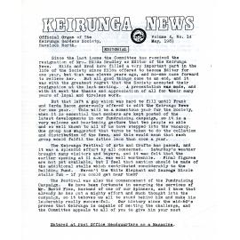 Keirunga News, Vol.4. No.14. May 1983