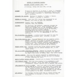 Keirunga Gardens Society Meeting Minutes 4 September 1972