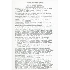 Keirunga Gardens Society Meeting Minutes March 1973