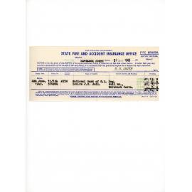 State Fire and Accident Insurance Premium Notice