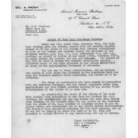 Estate of Miss Mary Constance Bradley