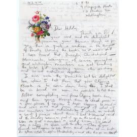 Letter Addressed to Hilda Bradley