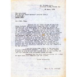 Correspondence Between Mrs L G Bradley and the New Zealand Women Writers' Society 