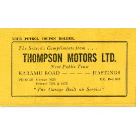 Petrol Coupon holder with coupons