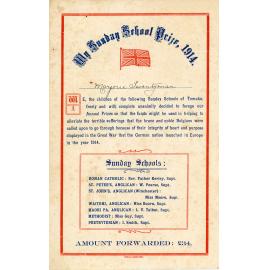 Sunday School Prize Marjory Twentyman