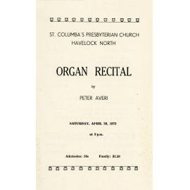 Organ Recital by Peter Averi