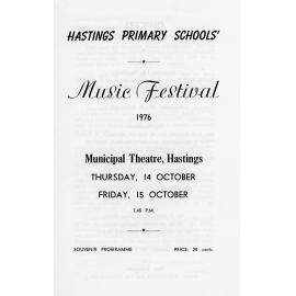 Hastings Primary Schools' Music Festival 1976