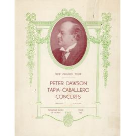 Peter Dawson and Tapia-Caballero Concerts