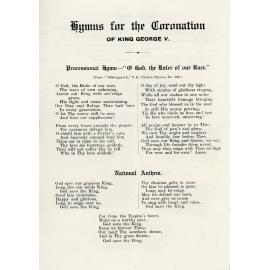 Hymns for the Coronation of King George V