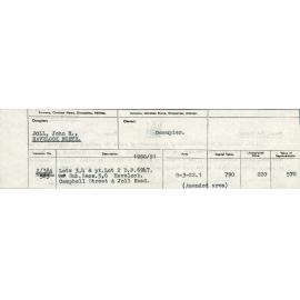 Land Valuation Notice, 1950/51