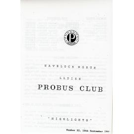 Ladies Probus Club of Havelock North "Highlights" Number 52. 19 September 1995