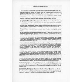 Probus Club Presidents Annual Report, 2000-2001