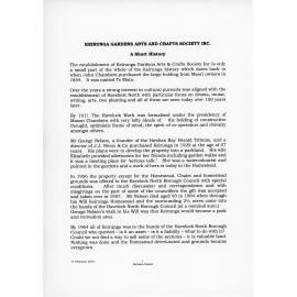 Keirunga Gardens a short history