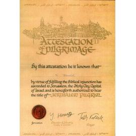 Attestation of Pilgrimage Certificate