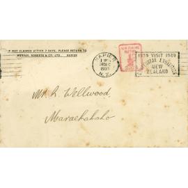Envelope from Murray, Roberts & Co. to Mr R. Wellwood