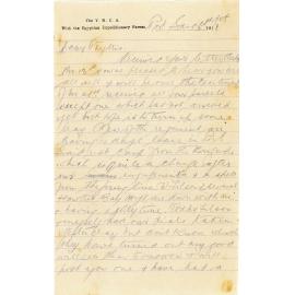 Letter from Roy Wellwood to Phyllis Wellwood
