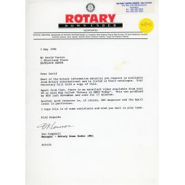 Rotary Down Under Correspondence and New Member Strategies