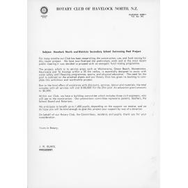 Rotary Club Letters from John Blake