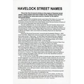 Havelock North Street Names
