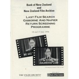 Bank of New Zealand and New Zealand Film Archive