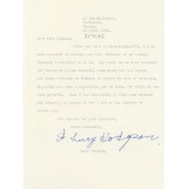 Letter Addressed to Miss Mossman