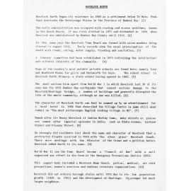 Short History of Havelock North