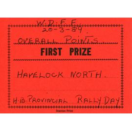 WDFF Certificate: Overall Points