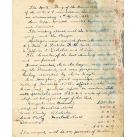 WDFF General Minutes Book 1951 - 1956
