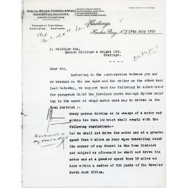 Letter from Carlile, McLean, Scannell and Wood
