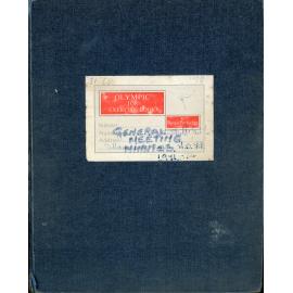 WDFF General Minutes Book 1971 - 1982