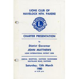 Charter Presentation