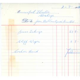 Municipal Theatre Hastings Receipt